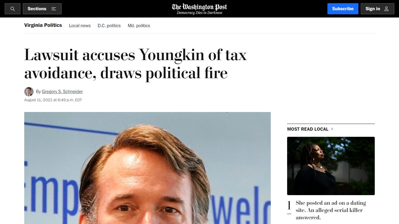 Lawsuit accuses Youngkin, Carlyle of avoiding taxes at expense of ...