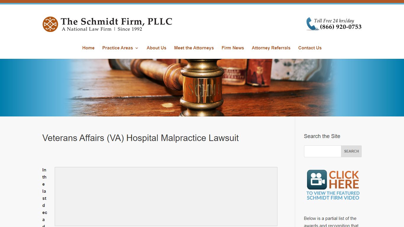 Veterans Affairs (VA) Hospital Malpractice Lawsuit | Lawyer